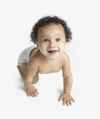 baby and mother crawling on clean carpet by Wilson Cleaning